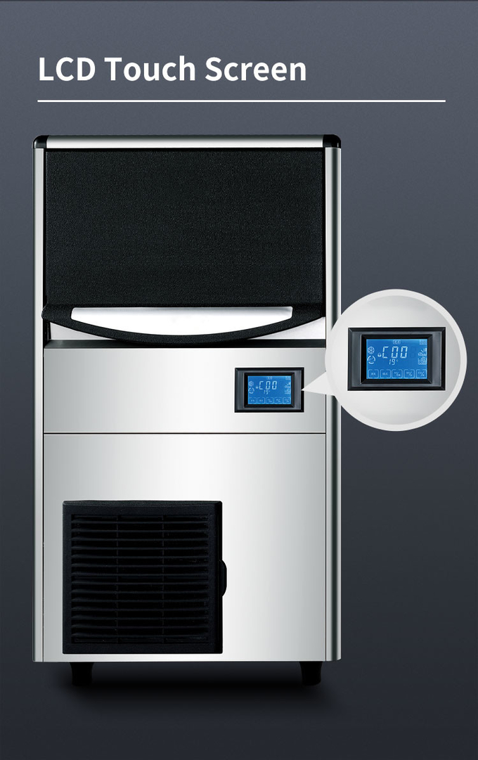 80 kg automatische ijsmachine 25 kg commerciële pelletijsmachine voor coffeeshop 4