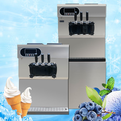 25-28l/u Commerciële ijsmachine 2+1 Gemengde Smaak Binnenlandse Soft Serve Machine