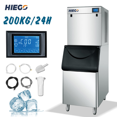 200kg / 24H commerciële ijsblokjesmachine Ice Maker Machine Automatische ijsmachines voor hotelgebruik