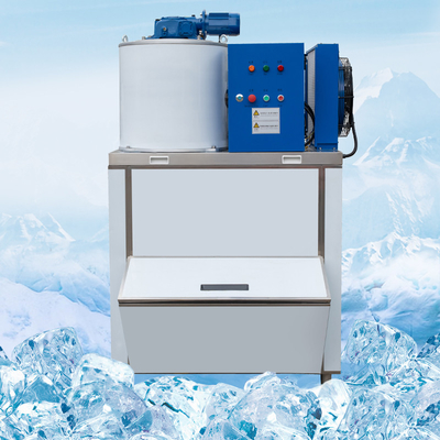 500 kg/24 H Commerciële Flake Ice Maker Volautomatische R404A Ice Shaver Sneeuw Kegel Maker