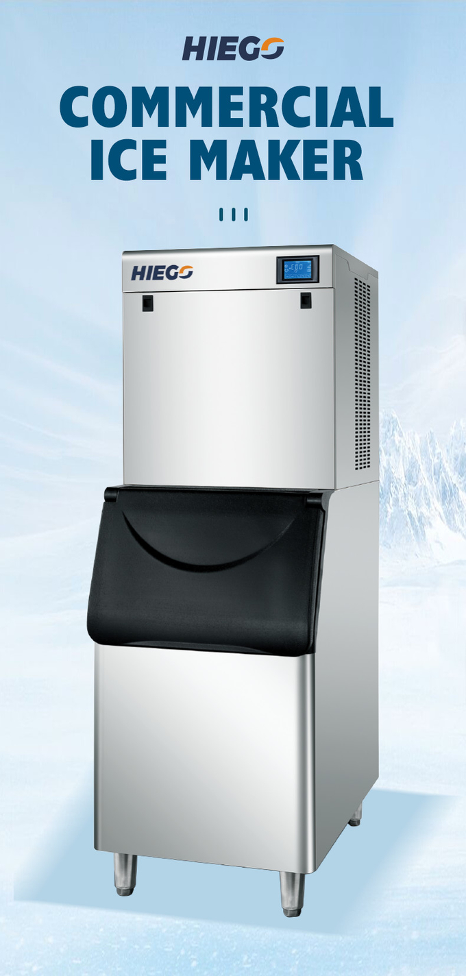 200kg / 24H commerciële ijsblokjesmachine Ice Maker Machine Automatische ijsmachines voor hotelgebruik 0