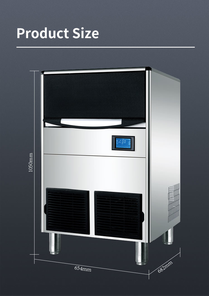 IJs Capaciteit 100 kg 24 H LCD Commerciële Ijs Maker Machine Voor Restaurant Bar Cafe Te Koop 7