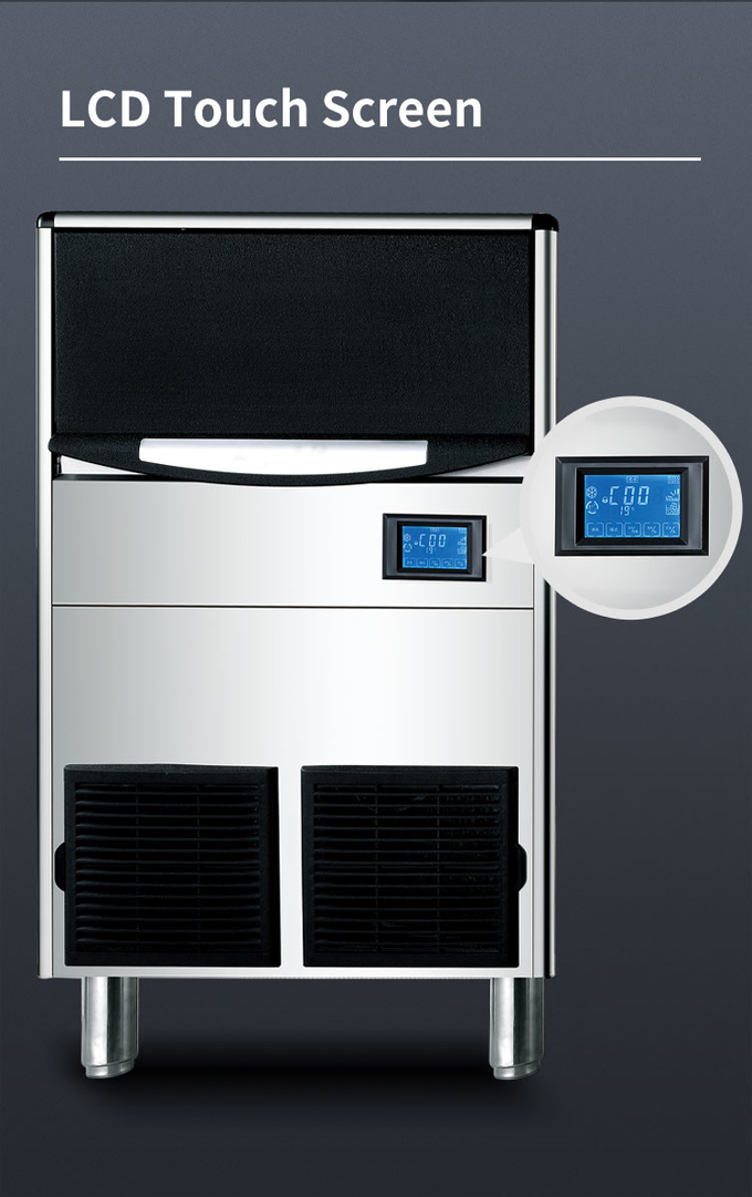 Beste prijs 120kg per dag Ice Maker MachineLCD Commercieel voor Restaurant Bar Cafe te koop 8