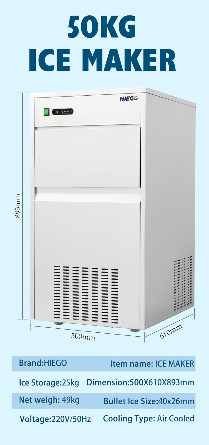 25kg kleine nugget-ijsmachine onder toonbank Economische draagbare ijsnuggetmachine 8
