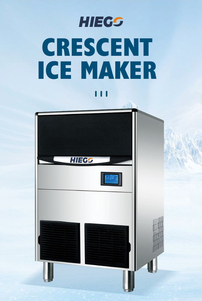 150lb Crescent ijsmachine ijs, kubus commerciële ijsmaker met bak 70lb 1