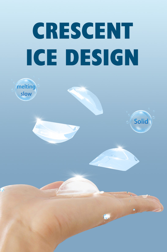 150lb Crescent ijsmachine ijs, kubus commerciële ijsmaker met bak 70lb 0