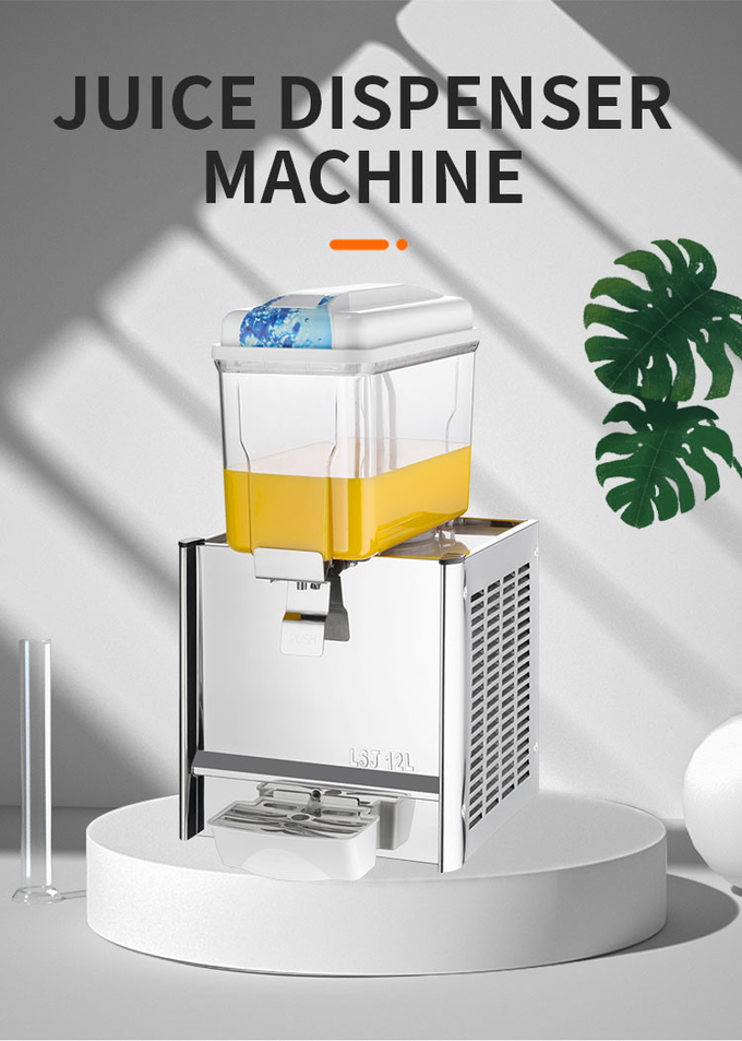 12l Sinaasappelsap Dispenser Machine Enkele Tank Koude Drank Elektrische Mini Juice Mixed Drink Machines 0