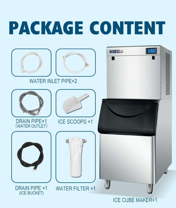 Automatische ijsblokjesmachine van 500 kg voor de winnaar van koude dranken Clear Ice Machine 8