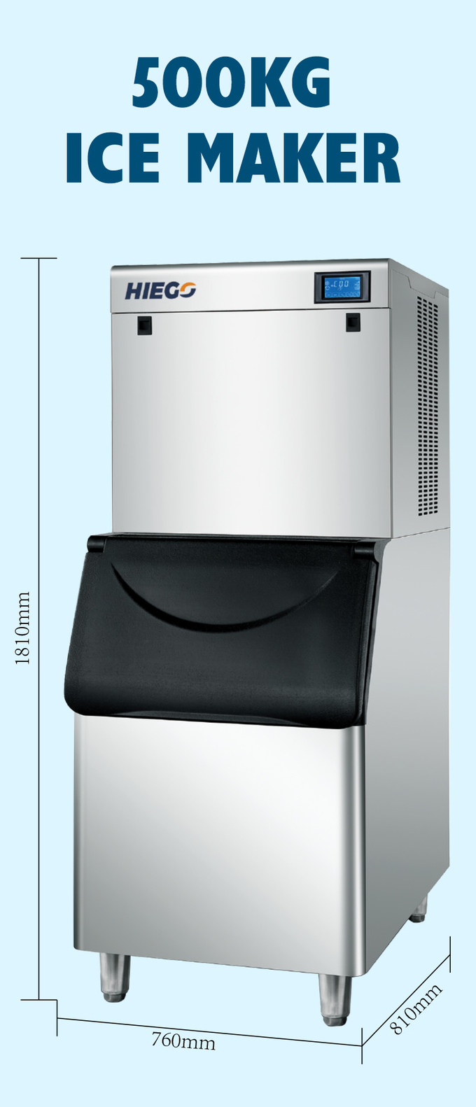 Automatische ijsblokjesmachine van 500 kg voor de winnaar van koude dranken Clear Ice Machine 6