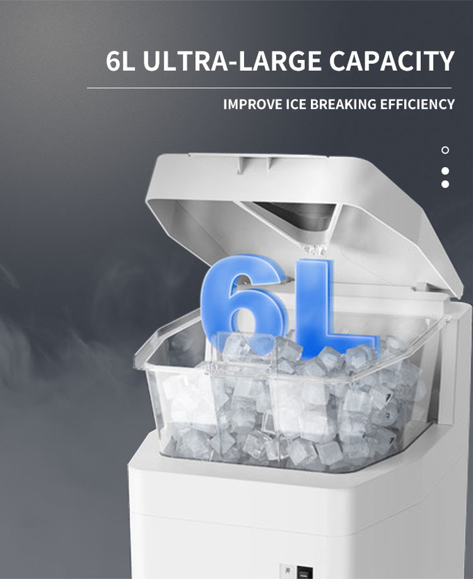 6L Ice Shaver Machine Snow Cone Maker Wit 320rpm elektrische geschoren ijsmaker 8