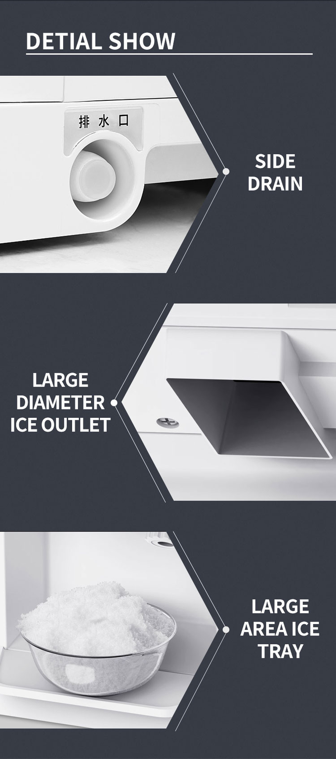 6l Verstelbare Snow Cone Ice Shaver Machine Desktop Commerciële Geschoren Ijsmachine 1